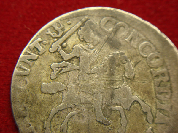 1690 Netherlands 6 Stuiver Silver Coin - Concordia Res Parvae Crescvnt Design