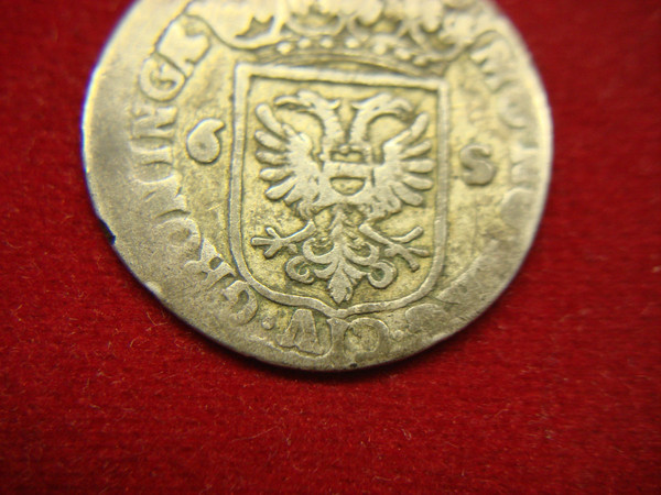 1690 Netherlands 6 Stuiver Silver Coin - Concordia Res Parvae Crescvnt Design