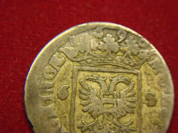 1690 Netherlands 6 Stuiver Silver Coin - Concordia Res Parvae Crescvnt Design