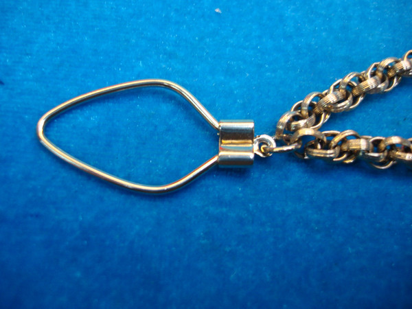 Vintage Gold Plated Pocket Watch Chain - 6.5