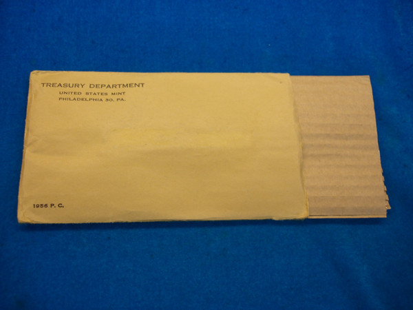 1956 Proof Set - Type II Half Dollar, Original Envelope, Excellent Condition