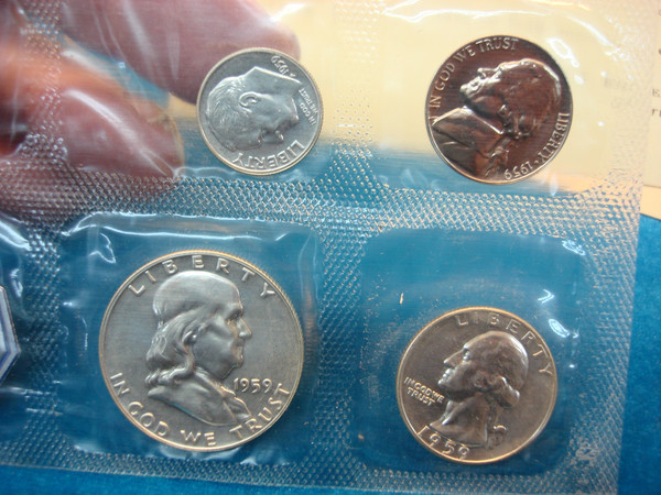 1959 U.S. Proof Set - Original Envelope, Pristine Condition