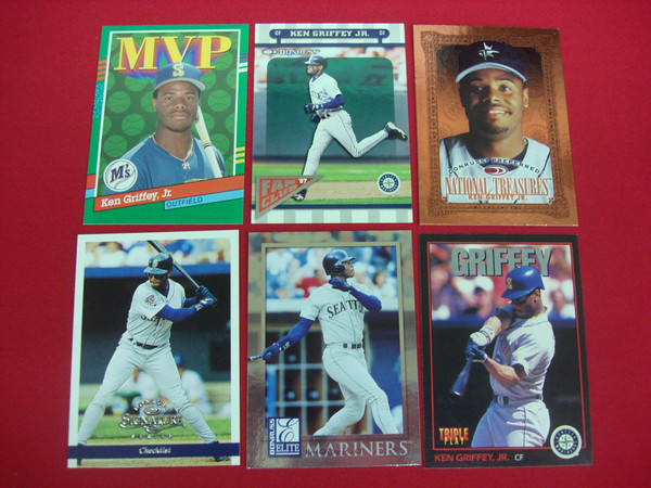 Ken Griffey Jr. Donruss Baseball Card Lot (6 Cards) - Seattle Mariners - Vintage & Collectible