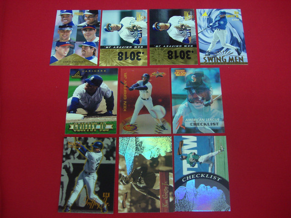 Ken Griffey Jr. Pinnacle Baseball Card Lot (10 Cards) - Sportflix, Certified & More!
