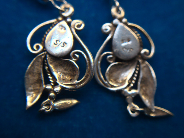 Sterling Silver & Turquoise Dangle Earrings (2 Pairs) - Southwestern Style