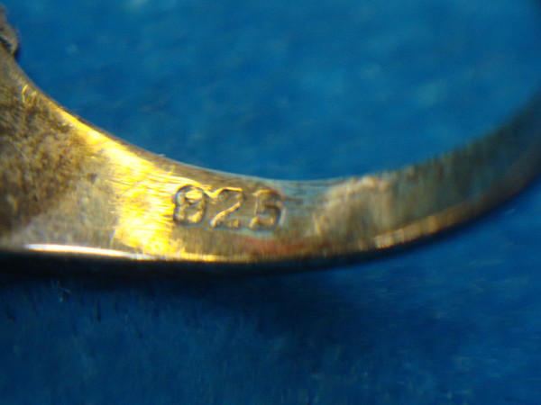 Vintage Sterling Silver Turquoise Ring - Size 4 3/4 - Excellent Condition