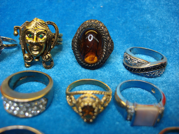 15 Vintage & Modern Costume Rings Lot - Unique Designs, Under $3 Each!