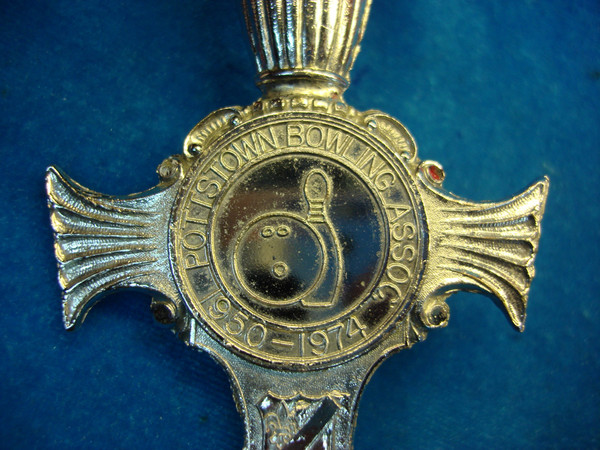 Vintage Pottstown Bowling Assn. 25th Tournament Letter Opener (1974) - Pewter Souvenir