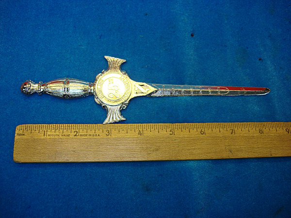 Vintage Pottstown Bowling Assn. 25th Tournament Letter Opener (1974) - Pewter Souvenir