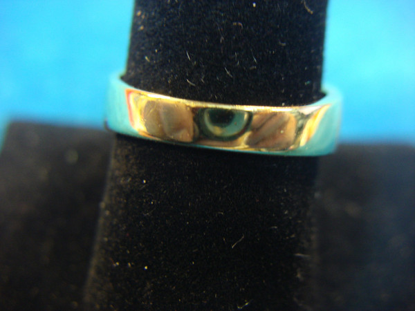 Men's Sterling Silver & Gold Vermeil Ring w/ 4 CZ Stones (Size 10) - Pre-Owned