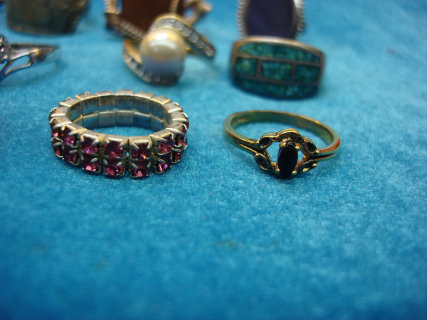 Vintage & Modern Costume Ring Lot (15 pcs) - Unique Estate Finds Under $3 Each