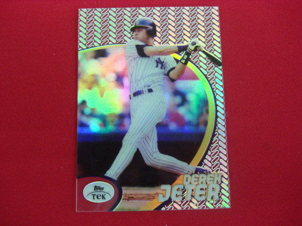 Derek Jeter 1998 Topps Tek Acetate Rookie Card (#14, Pattern #27) - Holographic Baseball Card