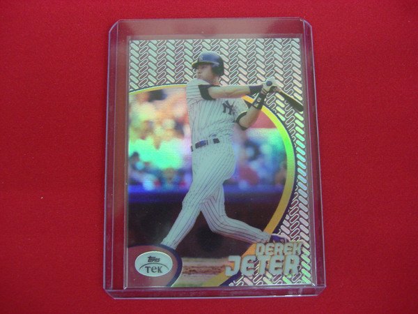 Derek Jeter 1998 Topps Tek Acetate Rookie Card (#14, Pattern #27) - Holographic Baseball Card