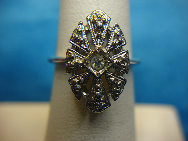 Vintage Avon Filigree Ring, Silver Tone, Size 6.5 - Unique & Well-Loved