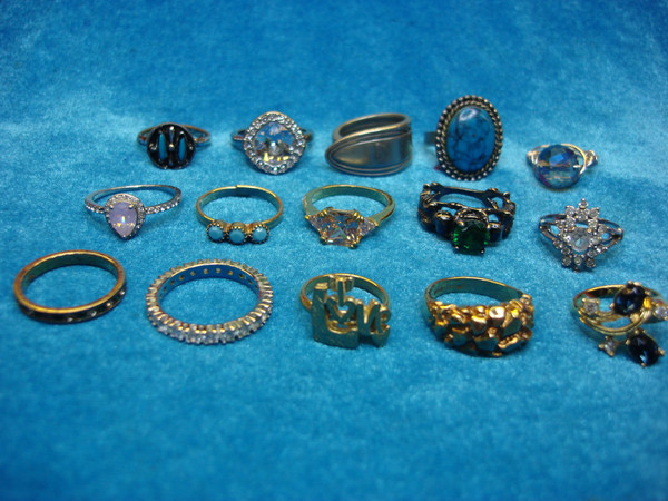 Vintage & Modern Costume Ring Lot of 15 - Unique & Unusual Designs