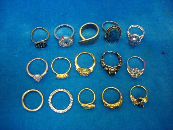 Vintage & Modern Costume Ring Lot of 15 - Unique & Unusual Designs