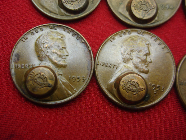 Rare Shriners/Masonic Lincoln Wheat Cent Lot (10 Coins) - Variety of Dates