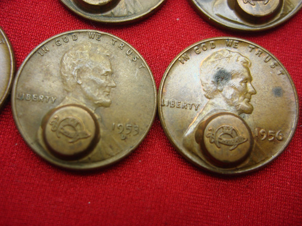 Rare Shriners/Masonic Lincoln Wheat Cent Lot (10 Coins) - Variety of Dates