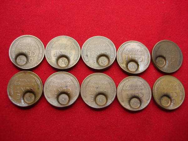 Rare Shriners/Masonic Lincoln Wheat Cent Lot (10 Coins) - Variety of Dates