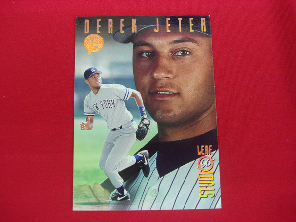 Derek Jeter 1996 Leaf Studio Bronze Press Proof #33 Parallel (1/2000) - Yankees - PSA Graded Gem Mint