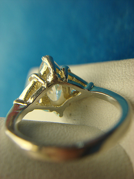 Sterling Silver Marquise Cocktail Ring, Size 7 - Sparkling Brilliant Gemstone