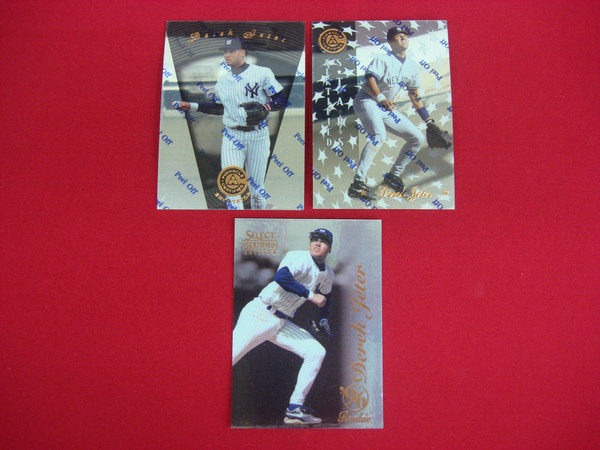 Derek Jeter Rookie Card Collection: 1996 Select Certified, 1997 Pinnacle (Foil) - PSA Graded