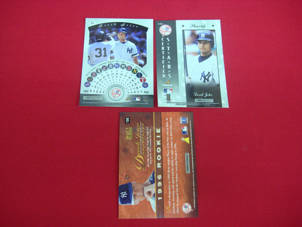 Derek Jeter Rookie Card Collection: 1996 Select Certified, 1997 Pinnacle (Foil) - PSA Graded