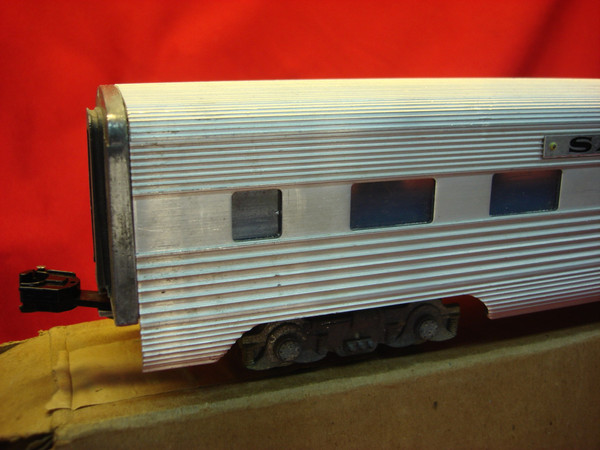 Vintage American Model Toys Santa Fe Indian Scout Passenger Car - Aluminum, 1950s