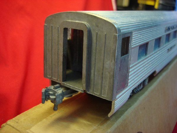 Vintage American Model Toys Santa Fe Indian Scout Passenger Car - Aluminum, 1950s