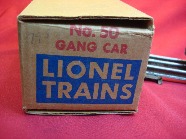 Vintage Lionel No. 50 Gang Car w/Original Box - Runs & Reverses, Off-Center Horn