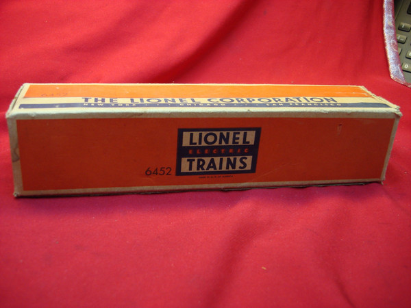 Lionel 6452 Black Pennsy Gondola w/Marked Frame (6462) - Partial O.B., Used Excellent Condition