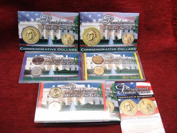 2007 Presidential Dollar Series - P&D Mint Set (Platinum, Gold & UNC)