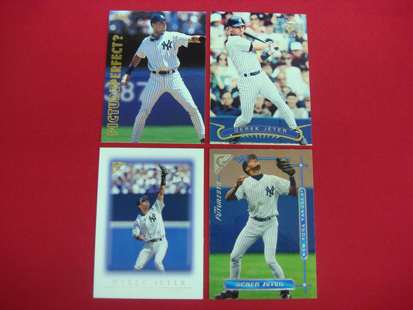 Derek Jeter Topps Baseball Card Lot (4 Cards) - New York Yankees