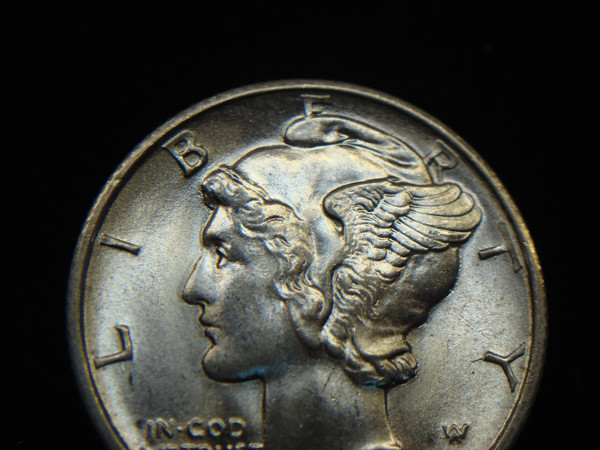 1940-D Mercury Dime - Uncirculated with Original Luster & Split Bands -  Superb Condition