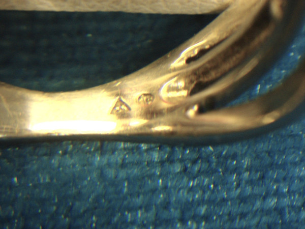 Vintage Sterling Silver Black & White Diamond Ring Size 6 3/4