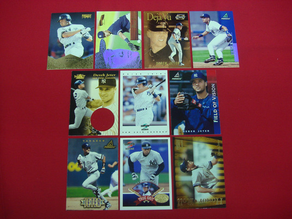 Derek Jeter Score & Pinnacle Baseball Card Lot (10 Cards) - New York Yankees