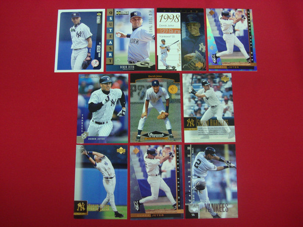 Derek Jeter Upper Deck Baseball Card Lot (10 Cards) - New York Yankees