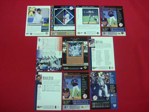 Derek Jeter Upper Deck Baseball Card Lot (10 Cards) - New York Yankees
