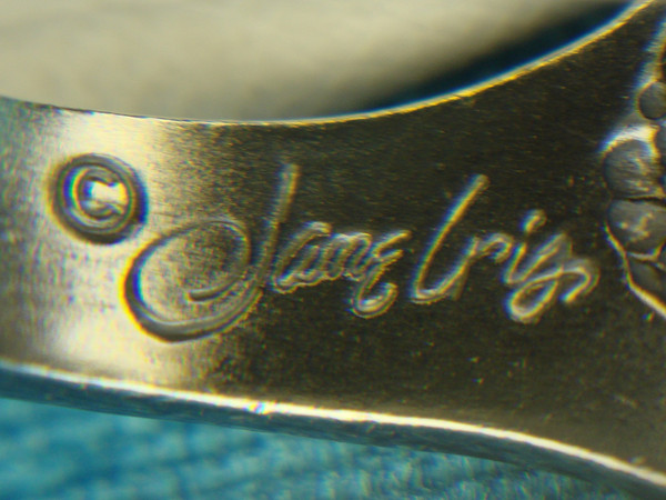 Jane Iris Sterling Silver Healing Embrace Ring - Size 7 - Pre-Owned