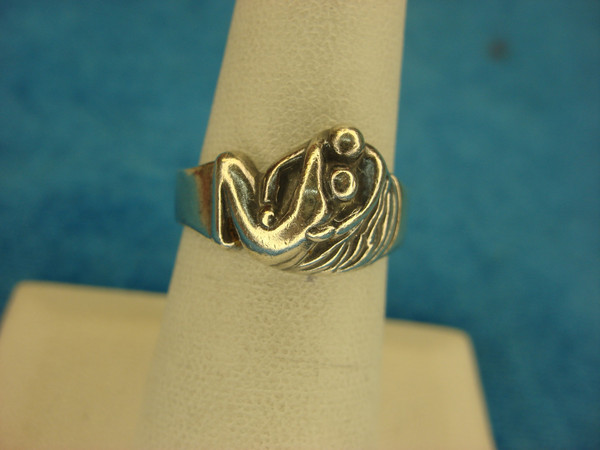 Jane Iris Sterling Silver Healing Embrace Ring - Size 7 - Pre-Owned