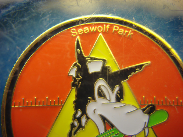 Vintage Seawolf Park Galveston Coin Display - USS Stewart American Warfare Center