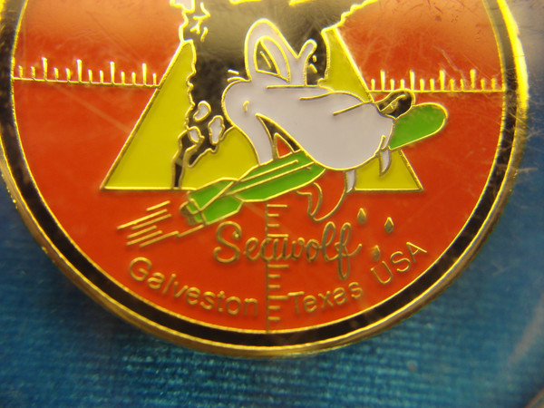 Vintage Seawolf Park Galveston Coin Display - USS Stewart American Warfare Center
