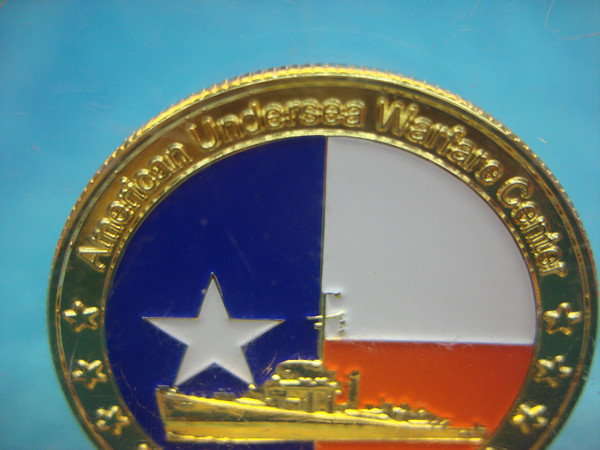 Vintage Seawolf Park Galveston Coin Display - USS Stewart American Warfare Center