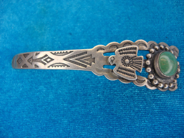Vintage Sterling Silver Navajo Bracelet - Restoration Project - Unique Patterns & Design