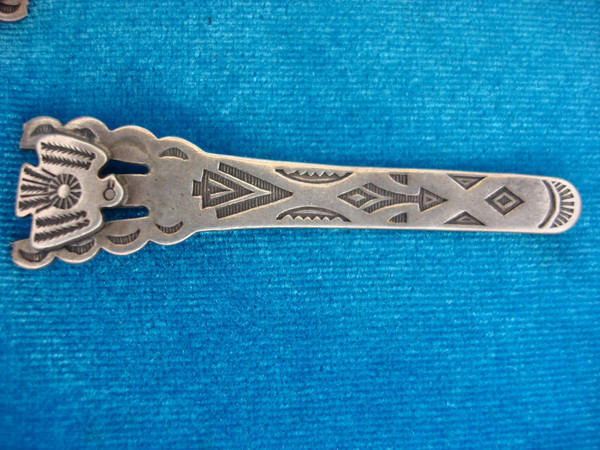 Vintage Sterling Silver Navajo Bracelet - Restoration Project - Unique Patterns & Design