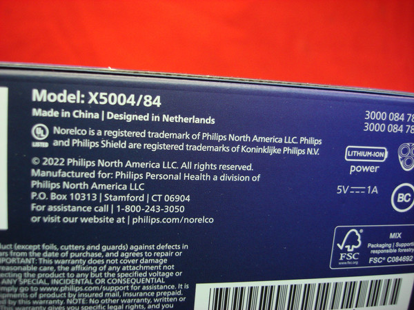 Philips Norelco 5000X Wet/Dry Shaver - New Sealed, 50-Minute Runtime & Flexing Head