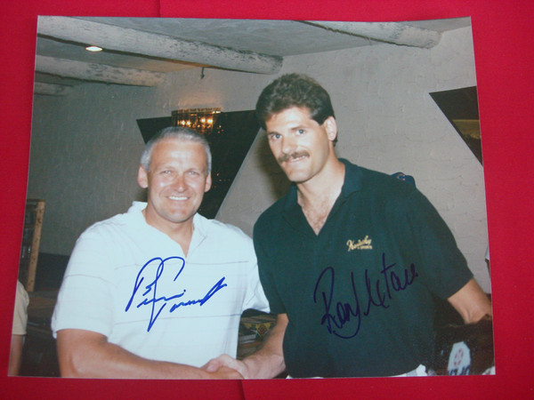 Bernie Parent & Ron Hextall Signed 8x10 Photo - HOF Hockey Autograph, Rare Find