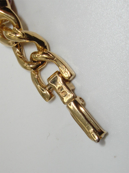 Vintage Louis Stern Scarab Beetle Gold Tone Bracelet (7