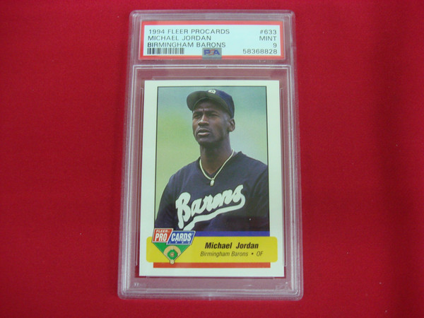 Michael Jordan 1994 Fleer ProCards Minor League Baseball Card #633 PSA 9 Gem Mint
