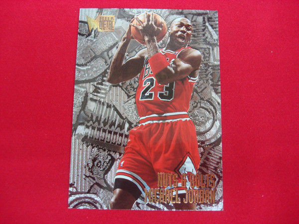 1995-96 Fleer Metal Nuts & Bolts Michael Jordan #212 Chicago Bulls Rookie Card